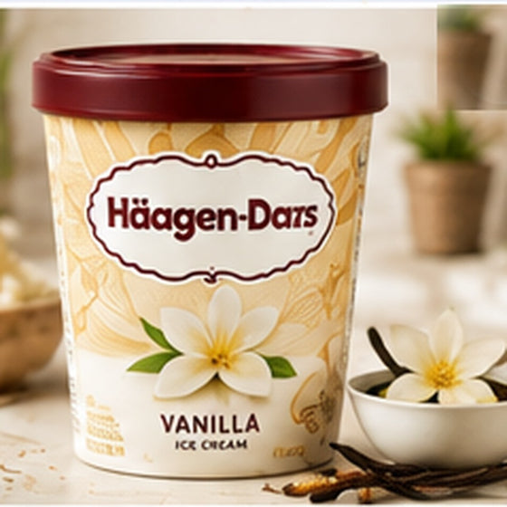 Haagen-Dazs Ice Cream, Vanilla Bean, 14 oz