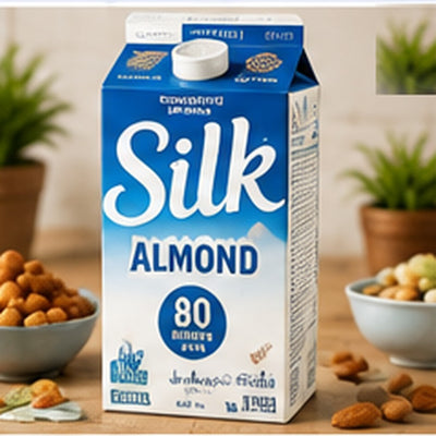 Silk Almond Milk, Unsweetened Vanilla, 64 oz