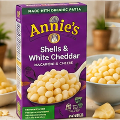 Annie's Macaroni & Cheese, Shells & White Cheddar, 6 oz