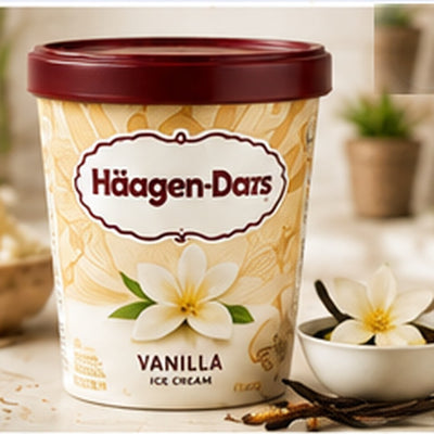 Haagen-Dazs Ice Cream, Vanilla Bean, 14 oz