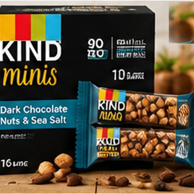 KIND Minis Bars, Dark Chocolate Nuts & Sea Salt, 10 ct